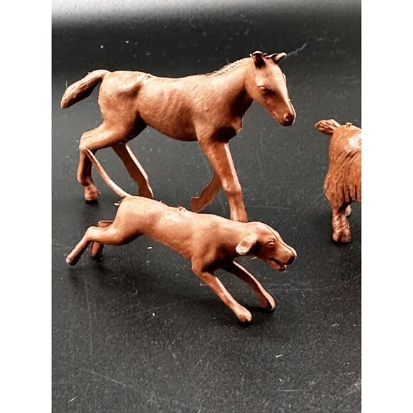 Allstate Marx Happi Time Farm Playset 1959 Auburn Red Horse Goat Dog Tim Mee PPC - Picture 5 of 16